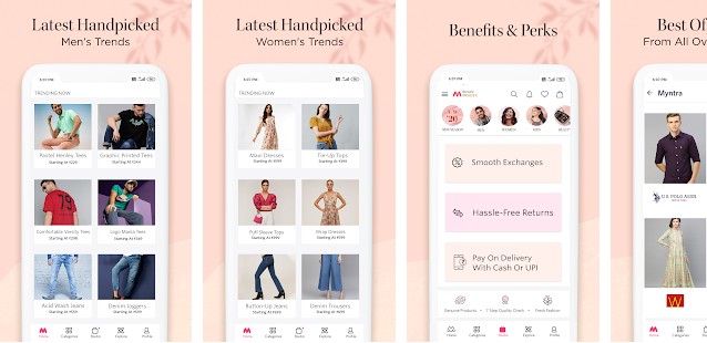 Myntra - best online shopping apps in India