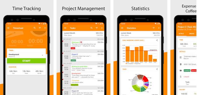 Timesheet Time Tracker app